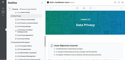CompTIA Tech+ CertMaster Learn FC0-U71