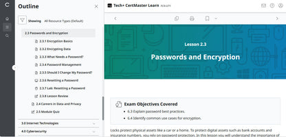 CompTIA Tech+ CertMaster Learn FC0-U71