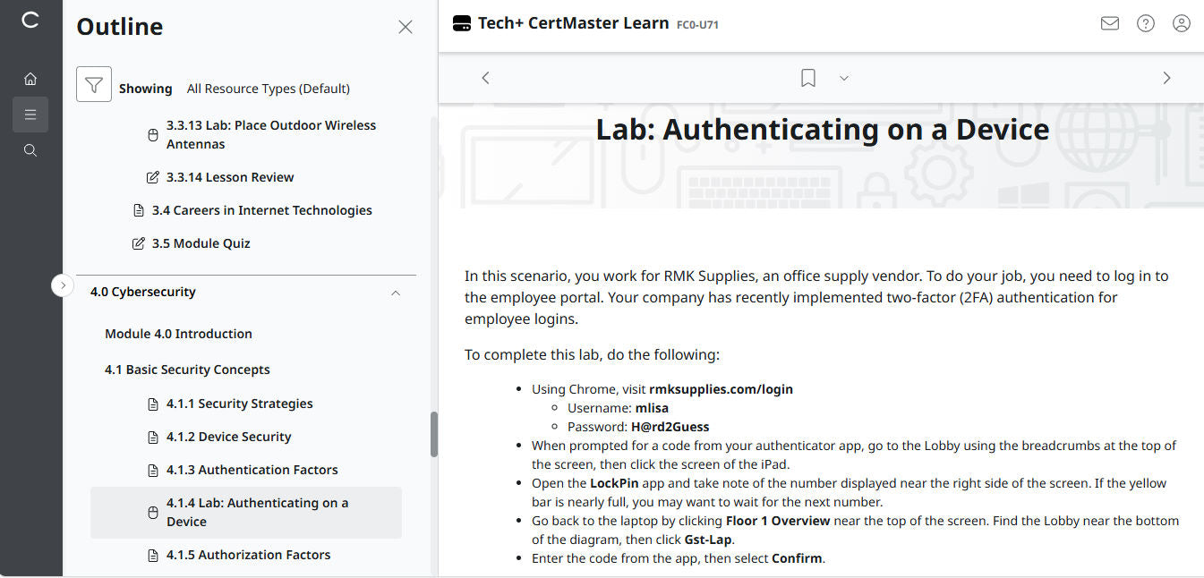 CompTIA Tech+ CertMaster Learn FC0-U71