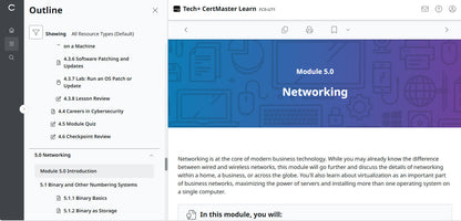 CompTIA Tech+ CertMaster Learn FC0-U71