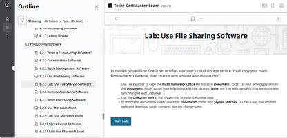 CompTIA Tech+ CertMaster Learn FC0-U71