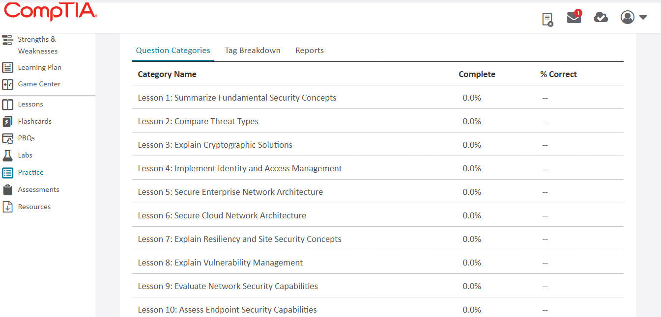 CompTIA CertMaster Labs für Security+ (SY0-701) – Einzellizenz (25 % Rabatt)