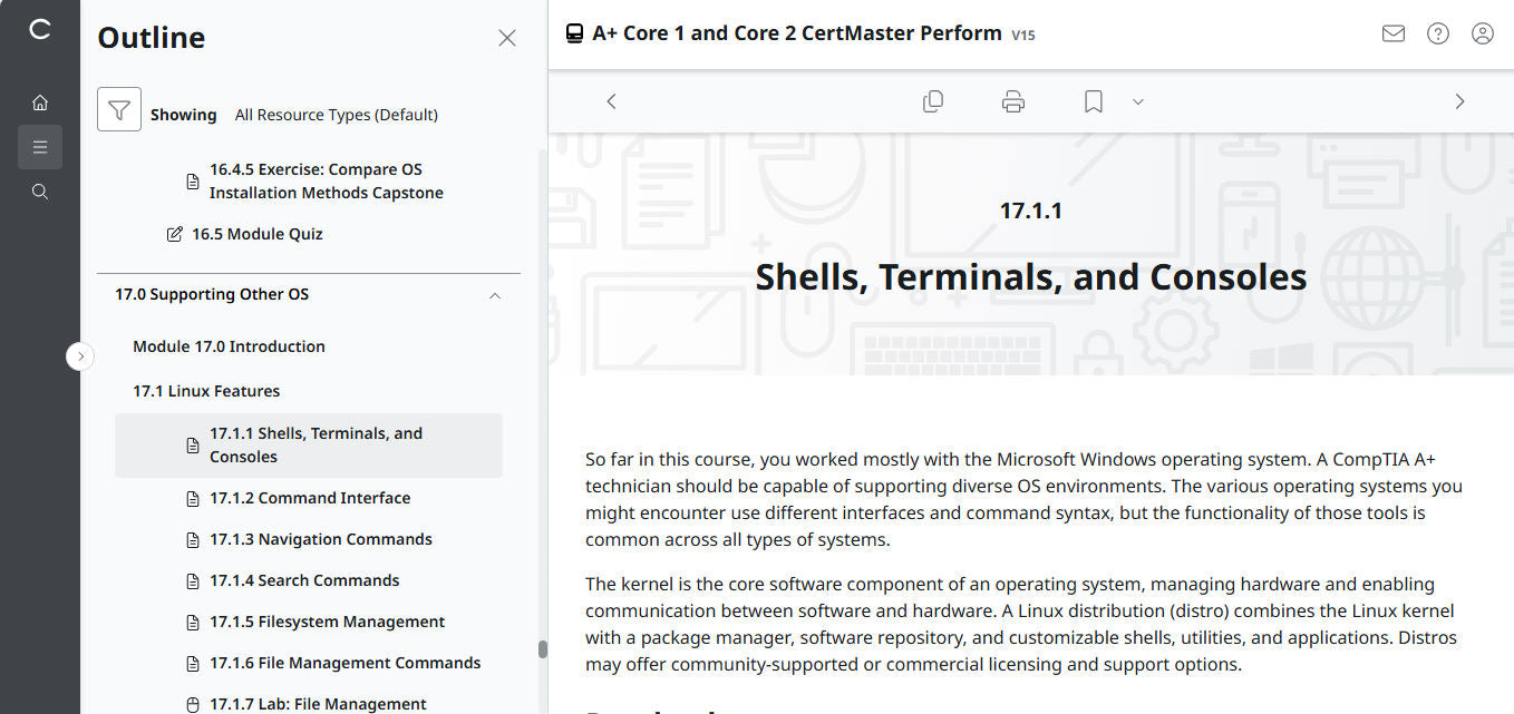 CertMaster Practice für CompTIA A+ Core 1 (220-1101) – (25 % Rabatt)