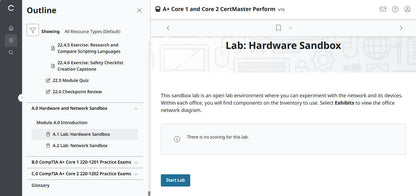 CertMaster Practice für CompTIA A+ Core 1 (220-1101) – (25 % Rabatt)