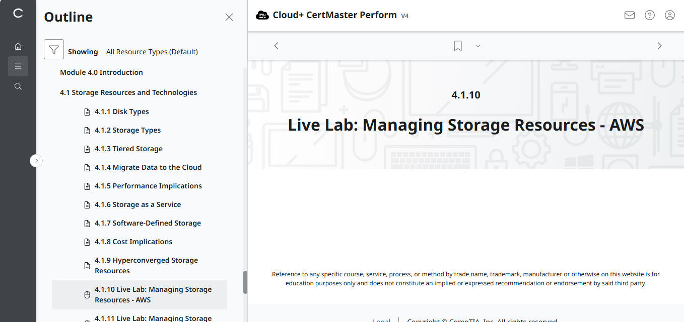 CompTIA Cloud+ CV0-004 eLearning-Paket