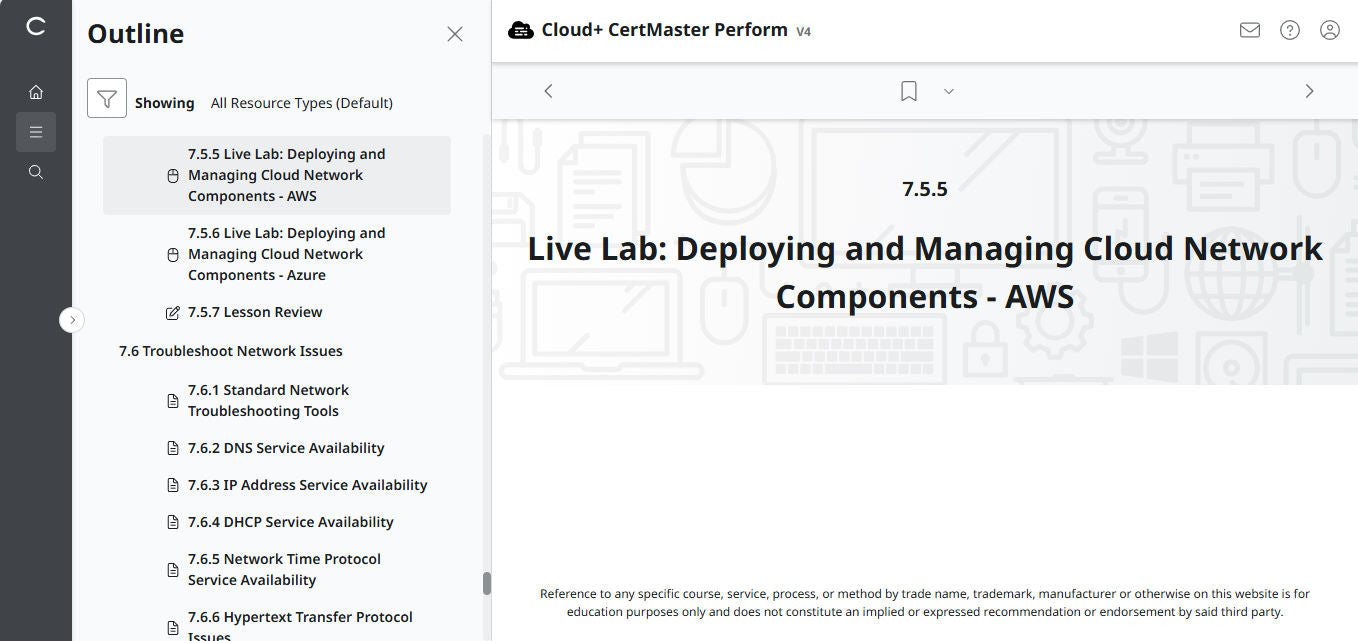 CompTIA Cloud+ CV0-004 eLearning-Paket