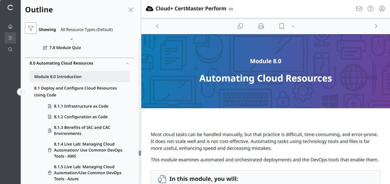 CompTIA Cloud+ CV0-004 eLearning-Paket