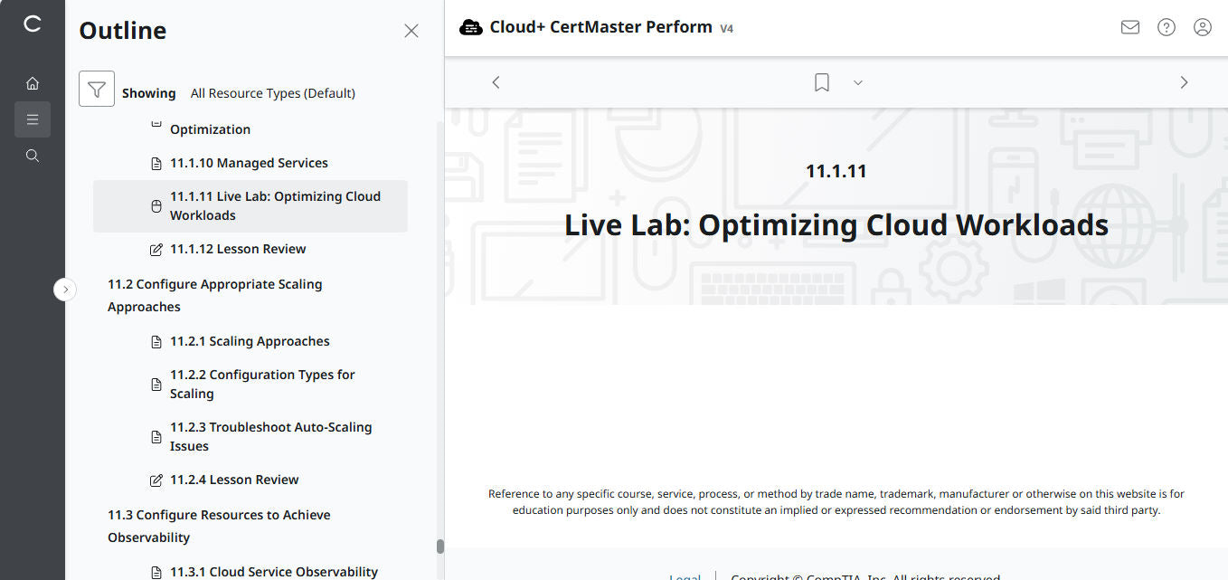 CompTIA Cloud+ CV0-004 eLearning-Paket
