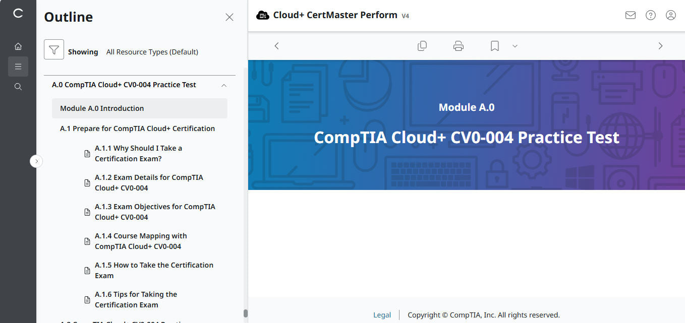 CompTIA Cloud+ CV0-004 eLearning-Paket